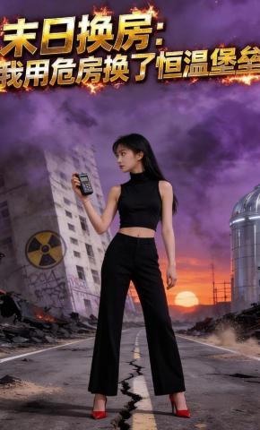 短剧《末日换房：我用危房换了恒温堡垒》海报