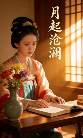 短剧《月起沧澜》海报