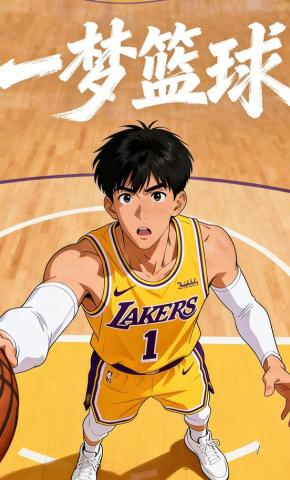 短剧《一梦篮球》海报