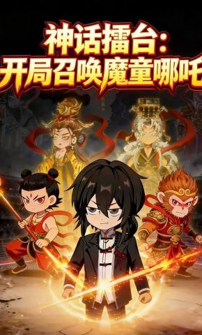 短剧《神话擂台：开局召唤魔童哪吒》海报