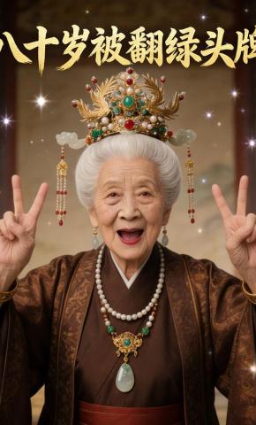 短剧《八十岁被翻绿头牌》海报