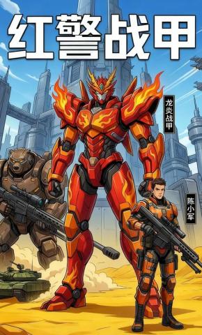 短剧《红警战甲》海报