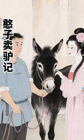 短剧《憨子卖驴记》海报