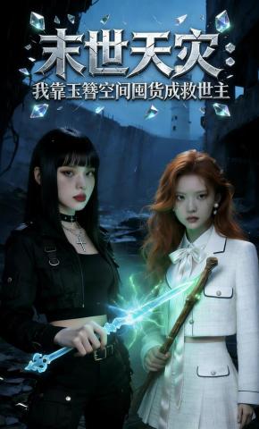 短剧《末世天灾：我靠玉簪空间囤货成救世主》海报