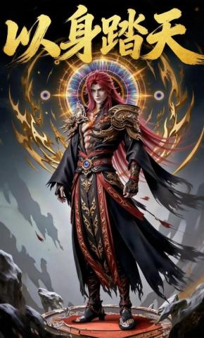 短剧《以身踏天》海报