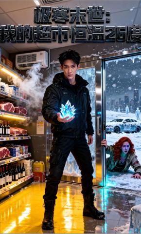短剧《极寒末世：我的超市恒温26度》海报