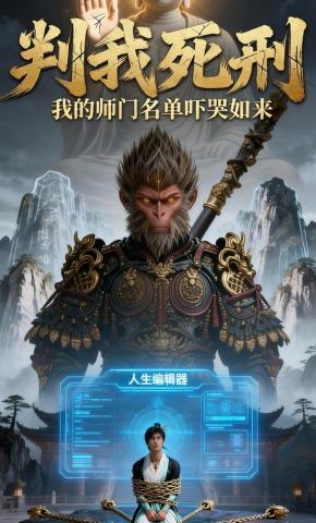 短剧《判我死刑，我的师门名单吓哭如来》海报