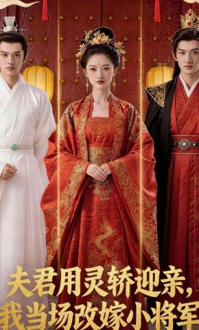 短剧《夫君用灵轿迎亲，我当场改嫁小将军》海报