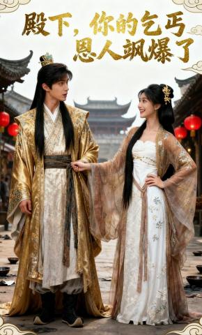 短剧《殿下，你的乞丐恩人飒爆了》海报