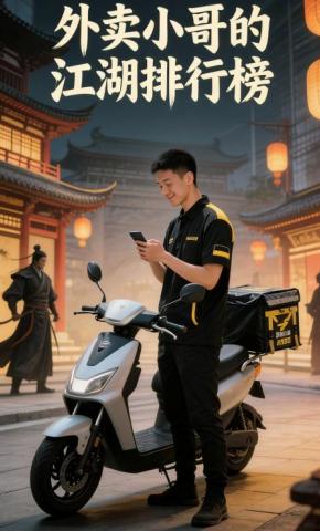 短剧《外卖小哥的江湖排行榜》海报