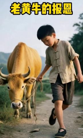 短剧《老黄牛的报恩》海报