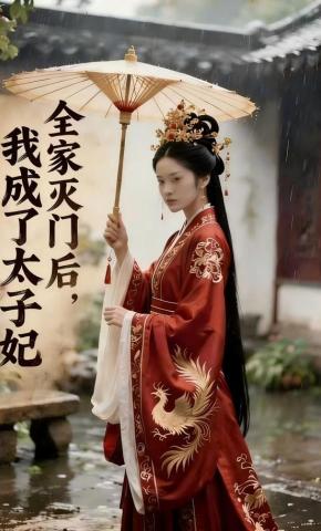 短剧《全家灭门后，我成了太子妃》海报
