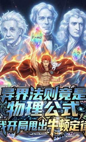 短剧《异界法则竟是物理公式，我开局甩出牛顿定律》海报