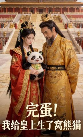 短剧《完蛋！我给皇上生了窝熊猫》海报