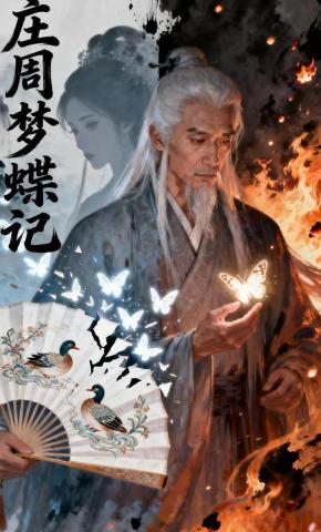 短剧《庄周梦蝶记》海报