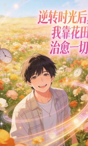 短剧《逆转时光后，我靠花田治愈一切》海报