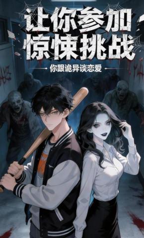 短剧《让你参加惊悚挑战，你跟诡异谈恋爱》海报