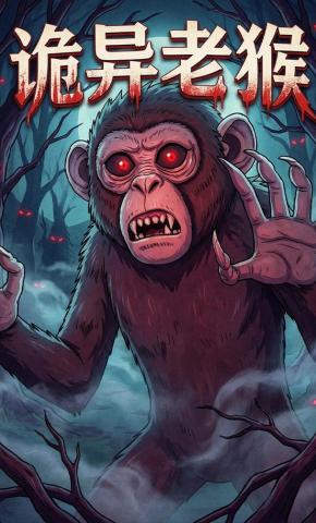 短剧《诡异老猴》海报