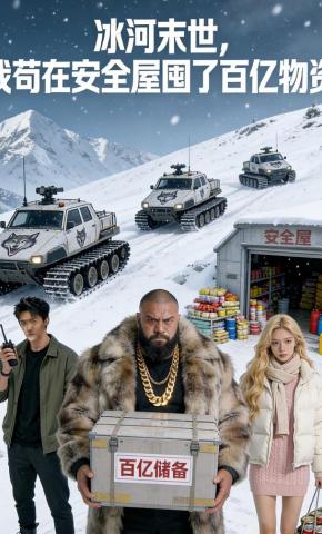 短剧《冰河末世，我苟在安全屋囤百亿物资》海报
