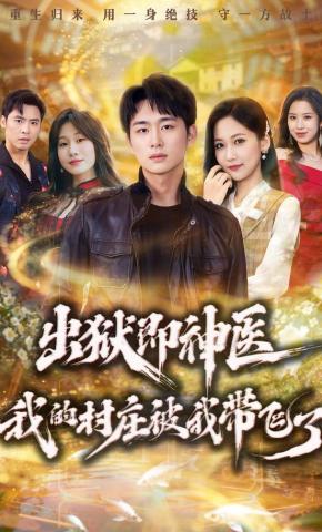短剧出狱即神医：我的村庄被我带飞了海报