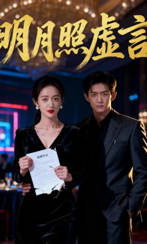 短剧《明月照虚言》海报