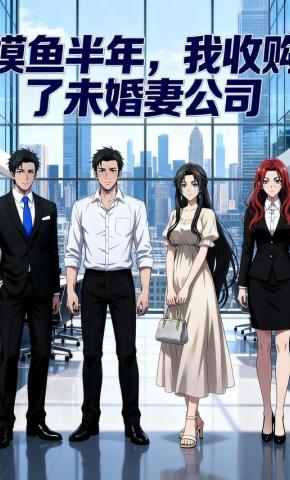 短剧《摸鱼半年，我收购了未婚妻公司》海报
