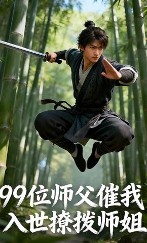 短剧《99位师父催我入世撩拨师姐》海报