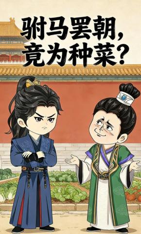 短剧《驸马罢朝，竟为种菜？》海报