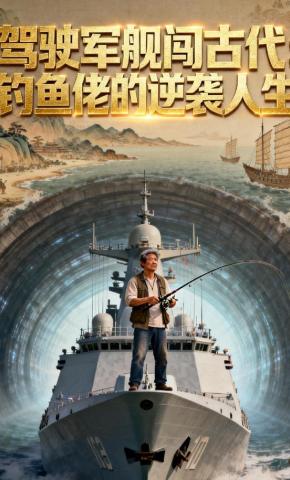 短剧《驾驶军舰闯古代：钓鱼佬的逆袭人生》海报