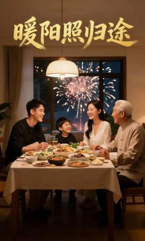 短剧《暖阳照归途》海报