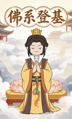 短剧《佛系登基》海报