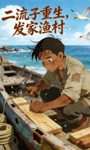 短剧《二流子重生，发家渔村》海报