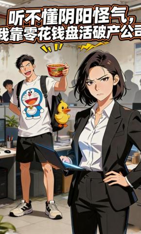 短剧《听不懂阴阳怪气，我靠零花钱盘活破产公司》海报