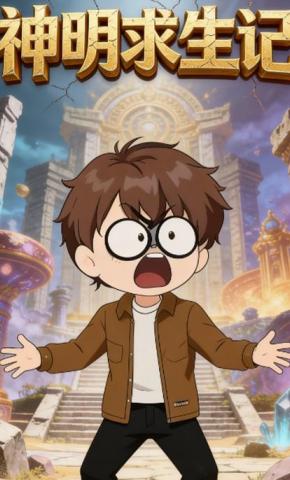 短剧《神明求生记》海报