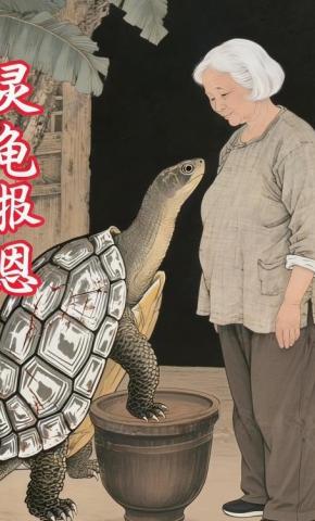 短剧《灵龟报恩》海报