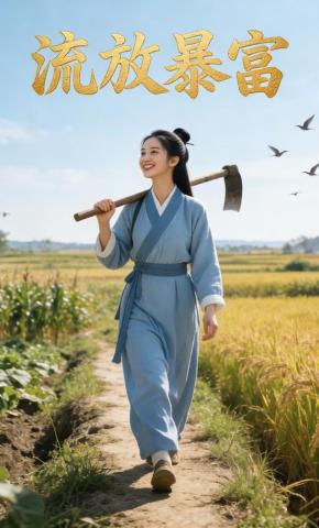 短剧《流放暴富》海报