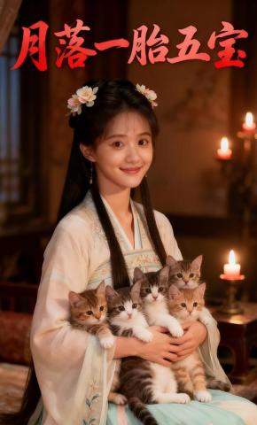 短剧《月落一胎五宝》海报