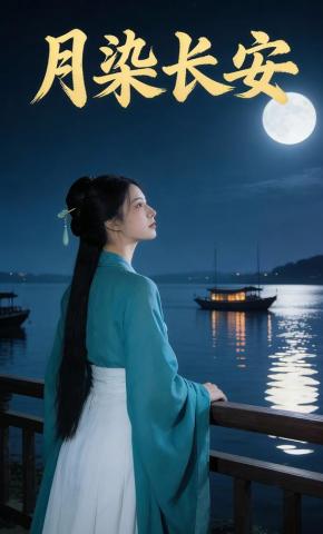 短剧《月染长安》海报