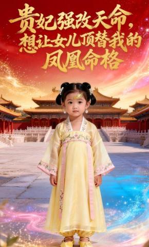 短剧《贵妃强改天命，想让女儿顶替我的凤凰命格》海报