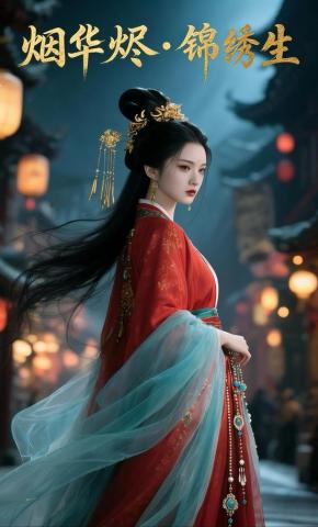 短剧《烟华烬・锦绣生》海报