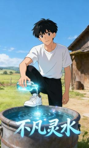 短剧《不凡灵水》海报