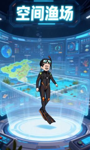 短剧《空间渔场》海报