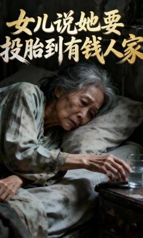 短剧《女儿说，她要投胎到有钱人家》海报