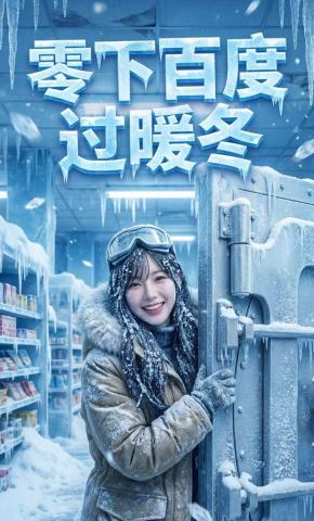 短剧《零下百度过暖冬》海报