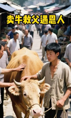 短剧《卖牛救父遇恩人》海报