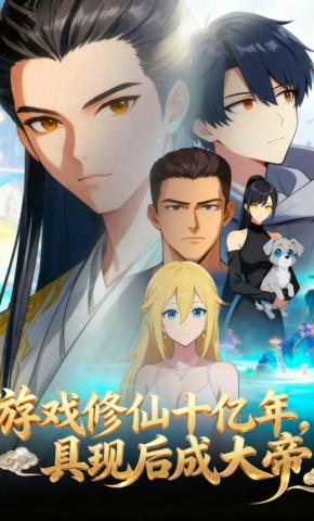 短剧《游戏修仙十亿年，具现后成大帝》海报