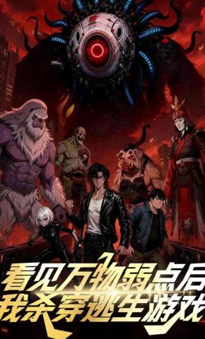 短剧《看见万物弱点后，我杀穿逃生游戏》海报