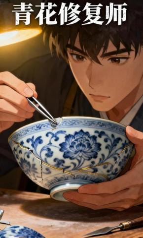 短剧《青花修复师》海报
