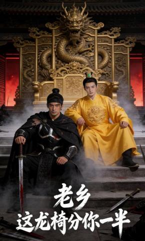 短剧《老乡这龙椅分你一半》海报