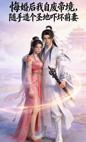 短剧《悔婚后我自废帝境，随手造个圣地吓坏前妻》海报